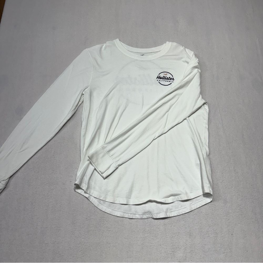 Hollister White Logo Tee